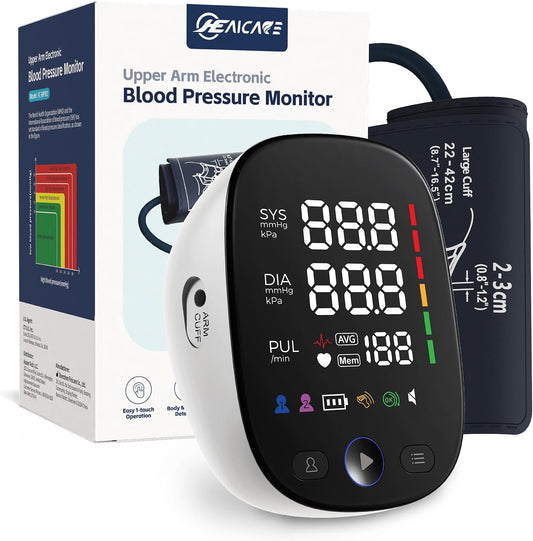 💪 Electronic Blood Pressure Monitor | Adjustable Cuff, Accurate Readings | Easy-to-Use for Home Health Monitoring ⏱️